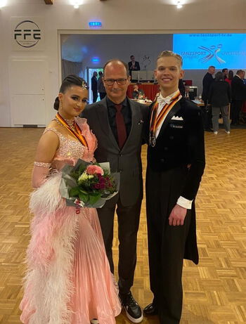 Maksym & Michelle mit Trainer Fred Jörgens