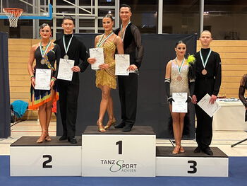 Mitiev/Uciteli mit Trainer Fred Jörgens (Foto: Stolzenbach)