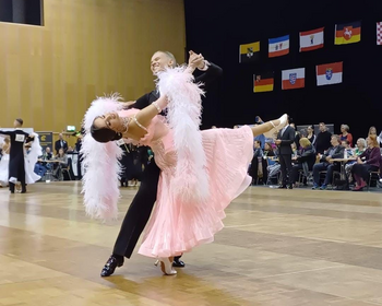 Maksym Mitiev und Michelle Uciteli beim Deutschland-Cup (Foto: Stolzenbach)